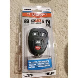 Dorman Four Button Keyless Entry Remote 13732 GM 2005-2012 Includes Programmer